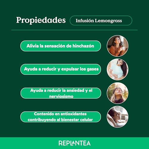 REPLANTEA Infusión de Hierba Limón (Lemongrass) Ecológica 200g | Té Cítrico Refrescante y Digestivo | Ingrediente Detox Natural | Cymbopogon Citratus a Granel - imagen 4