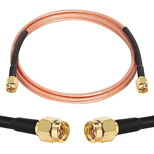 XRDS -RF RG316 SMA Male to SMA Male Coaxial Cable 6FT, Flexible SMA Extension Antenna Cable for WiFi Antenna, Router, SDR, FPV, GPS, Test Equipment