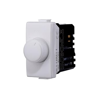 Bticino Matix 100W-1000W On/Off Compatible Control Knob for Resistive Loads White