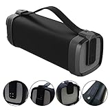 Altavoz Bluetooh Axsom out Beast Cube Blue, Altavoz HiFi portatil, Altavoz Resistente al Agua, Tarjeta Micro SD, Entrada USB, Conector Jack 3.5. Color Negro