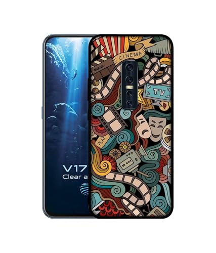 Image of Movies Design Premium 2D Printed Metal Back Case Cover for Vivo V17 Pro 4G