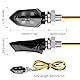 LOPHE 2 Stück LED Motorrad Blinker, 12V Motorrad Lauflicht, 5 LED M8 E-MARK Geprüft Miniblinker Universal, Blinker Licht Wasserdicht für Motocross Fahrrad Moped
