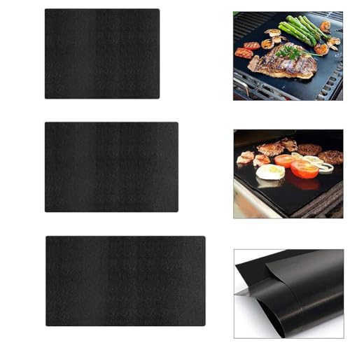 FUANA Alfombrilla antisalpicaduras para barbacoa, protector de suelo ignífugo resistente al calor 260.0 °C, respaldo de fibra de vidrio y PVC, impermeable, a prueba de aceite, antideslizante para