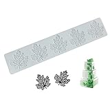 3D Hollow Leaf Candy Mold, Chocolate Silicone Molds, Silicone Fondant Lace Pad Cake Mold Clay Mould