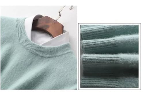 Mens Cashmere Warm Pullover Sweater Crew Neck Long Sleeve Business Casual Knit Jumpers Top3
