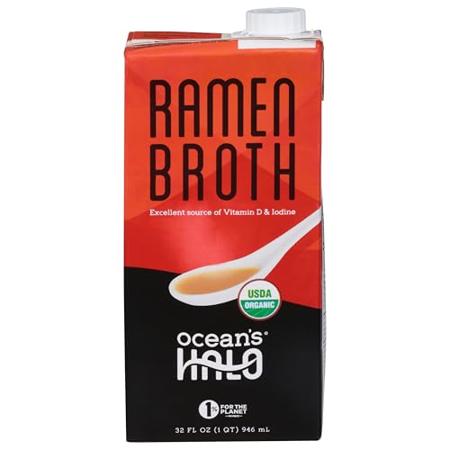 O.cean's Halo Broth Ramen Organic 32 oz (Pack of 6)
