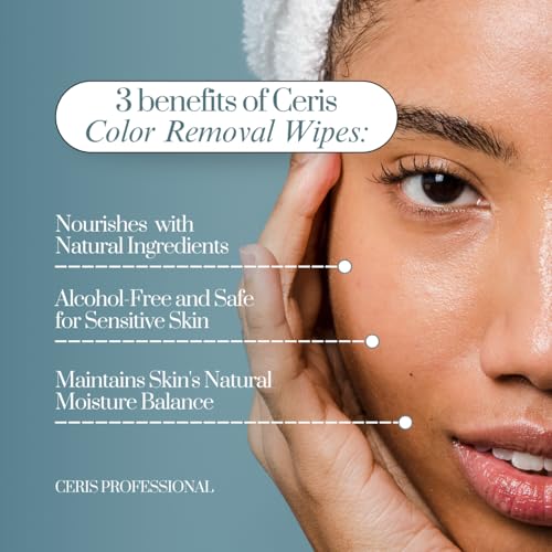 Ceris Hair Color Remover Wipes | Individually Wrapped, Gentle and Effective Dye Stain Remover | Cleansing Wipes for Hair, Hands, Face, and Neck | Portable Travel-Friendly | 25 Count - Image 3