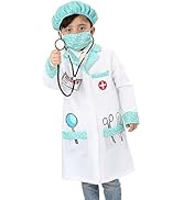Wizland Child Role Play Costumes,Doctor,Chef Dress Up Playset Kits for Kids 3-5,5-7,7-9