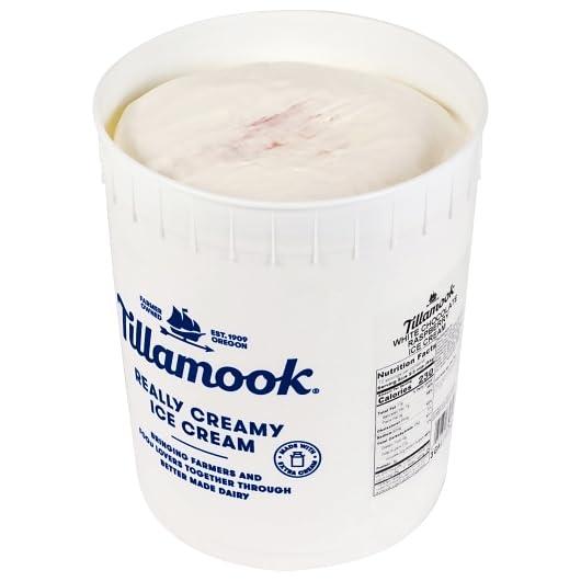 Tillamook Ice Cream, 3 Gallon Tub (White Chocolate Chip Raspberry)