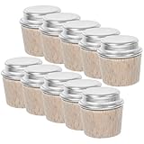 HIAKDOFT Tapones de Madera para Botellas Térmicas 10 Unidades Tamaño Ajustable Sellado Hermético Repuestos para Hervidor de Agua Caliente Tapa para Bolsa de Agua Caliente Uso