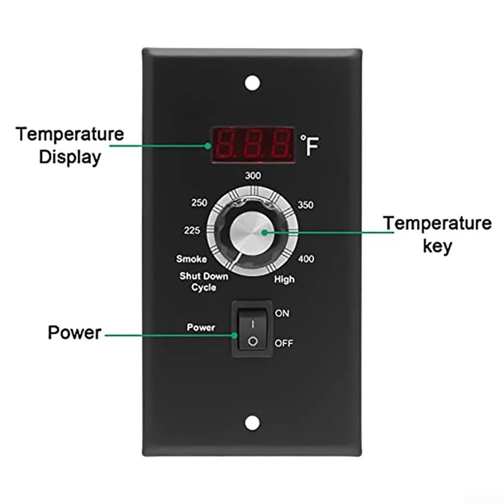 Termostato Digitale per ZGRILLS 9017 V1 Controllo Temp(9017 V1-1.6RPM120V)