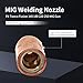 PLAXCON Flush Nozzle VNS50F Velocity Nozzles 1/2in Fixed Threaded fit Tweco Fusion 140 180 220 250 MIG Gun 5pcs