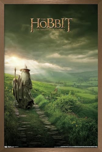 Poster The Hobbit An Unexpected Journey encadré 37x56 - Affiche murale cinéma cadre bronze