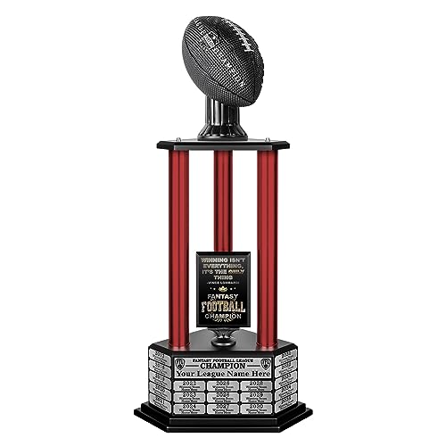 Image of TrophySmack 19-Year Perpetual Fantasy Football Trophy, Custom Engraved