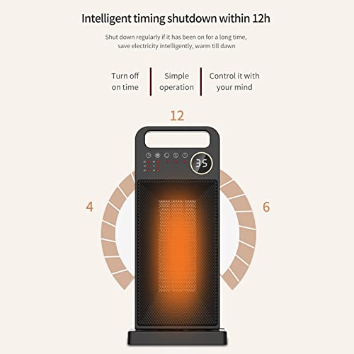 Bulaned Aquecimento PTC Aquecedor Elétrico Tela de Toque Controle Remoto Temporização Inteligente Ba