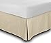 Utopia Bedding Cotton Sateen Bed-Skirt (Queen, Beige) - 100% Finest Quality Long Staple Fiber - Durable, Comfortable and Abrasion Resistant, Quadruple Pleated, Cotton Blended Platform