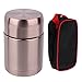 Boccette per alimenti da 800 ml, contenitori per il pranzo a prova di perdite thermos portatili in acciaio inossidabile per cibi caldi(Oro champagne)