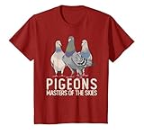 鳩:空の達人 鳩好き Tシャツ