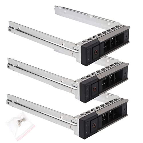 Heretom Paquete de 3 Unidades de Disco Duro de 3,5 Pulgadas Compatible con DELL PowerEdge Server 14ª generación R440 R540 R640 R740 R740xd R6415 R7415 R7425 – Bandeja de Soporte SATA para X7K8W