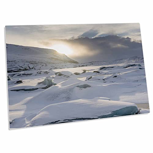 3dRose Glacier Svinafellsjoekull Desk Pad 23 x16 pulg miniatura 1