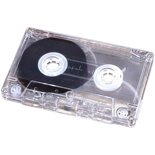 Helilyco Lettore di cassette audio magnetico vuoto, 45/60/90 minuti, 9,9 x 6,3 cm, supporto di archiviazione con materiale plastico e metallo, compatibile con registratori standard
