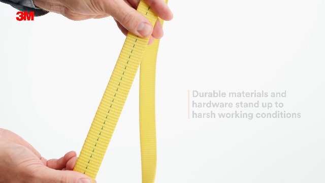 Image of 3M DBI-SALA 1231016 Web Adjustable Positioning Lanyard, 6', 3 /4 inch Snap Hooks, Yellow