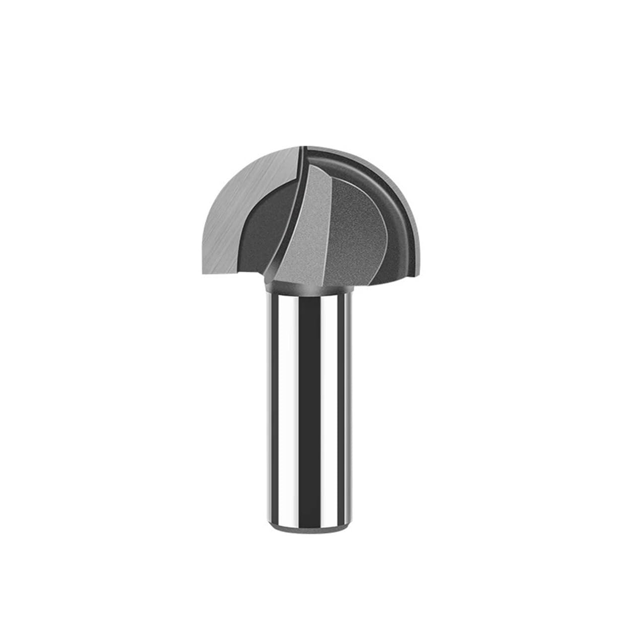Epaknhgd 12Mmx28.6mm 1Pc 12Mm 1/2In Shank Core Router Bit Set Solid Carbide Double Flute Round Nose Woodworking Tool(12Mmx28.6mm)