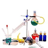 Dntum Laboratory Chemical Glass Equipment, 250ML Flask Water Apparatus Industrial Science Experiment Teaching Supplies