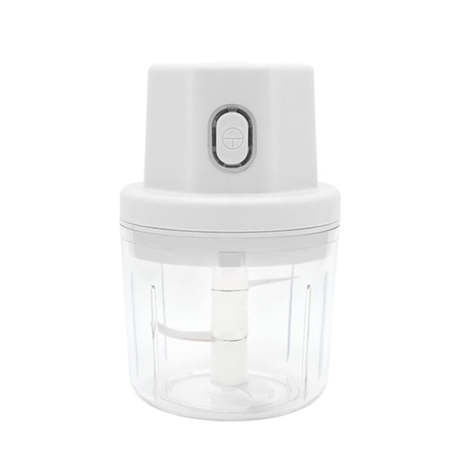 Ręczna maszynka do mięsa Elektryczna kruszarka do żywności, 100/25 0ML. Chopper warzywny żywności, młynek do mięsa Do mięsa mielonego (Color : 250ml white)