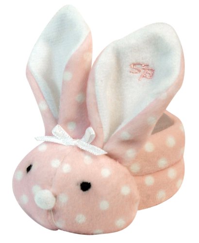 Stephan Baby Boo Bunnie Comfort Toy and Boo Cube, Baby Girl Polka Dot, 4 Inch