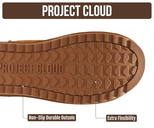Image of Project Cloud Genuine Leather Ankle Boots for Women - Water Resistant with Memory Foam Insole Winter Boots - Trending Shoes & Comfortable Women's Ankle Boots (Hippy)