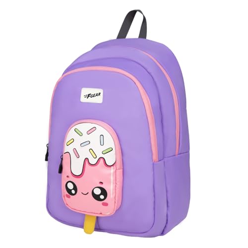 Image of F Gear Cocoa 23L Backpack|Soft Touch|Colourful & attractive theme brings a fun space-inspired look|with two Spacious Compartments,1 Front Pocket & Water Bottle Holder