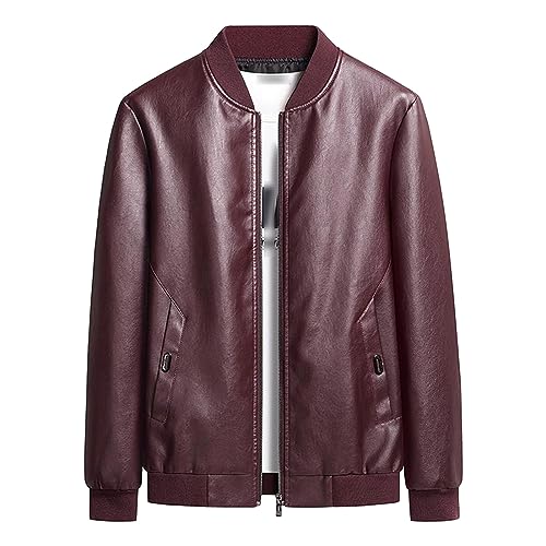 Chaqueta Bomber de Cuero Sintético para Hombre miniatura 1