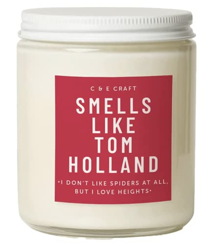 CE Craft - Smells Like Tom Holland Scented Candle Iced Vanilla Woods Gift for Her