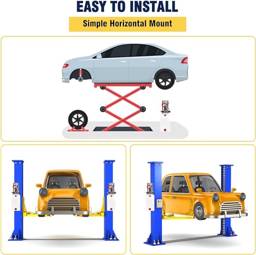 Image of Garvee Hydraulic Power Unit, 12V 6 Quart Dump Truck Lift Hydraulic Pump Power Unit, Double Acting Hydraulic Power Unit, with 6 L Plastic Tank, Electric Hydraulic Power Unit, for Lifting Equipment