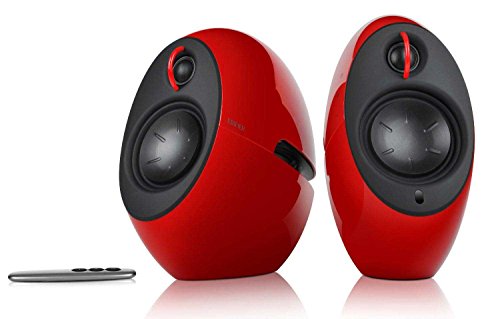 Edifier E25HD Luna Eclipse Bluetooth 4.0 Bookshelf Speakers with Remote Control - Red