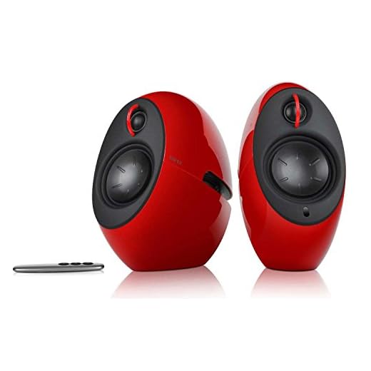 Edifier E25HD Luna Eclipse Bluetooth 4.0 Lautsprecher mit Fernbedienung, Rot