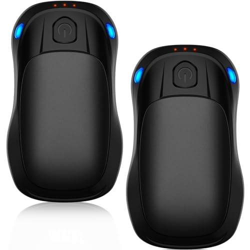 Chauffe Main Rechargeable Noir, Lot de 2