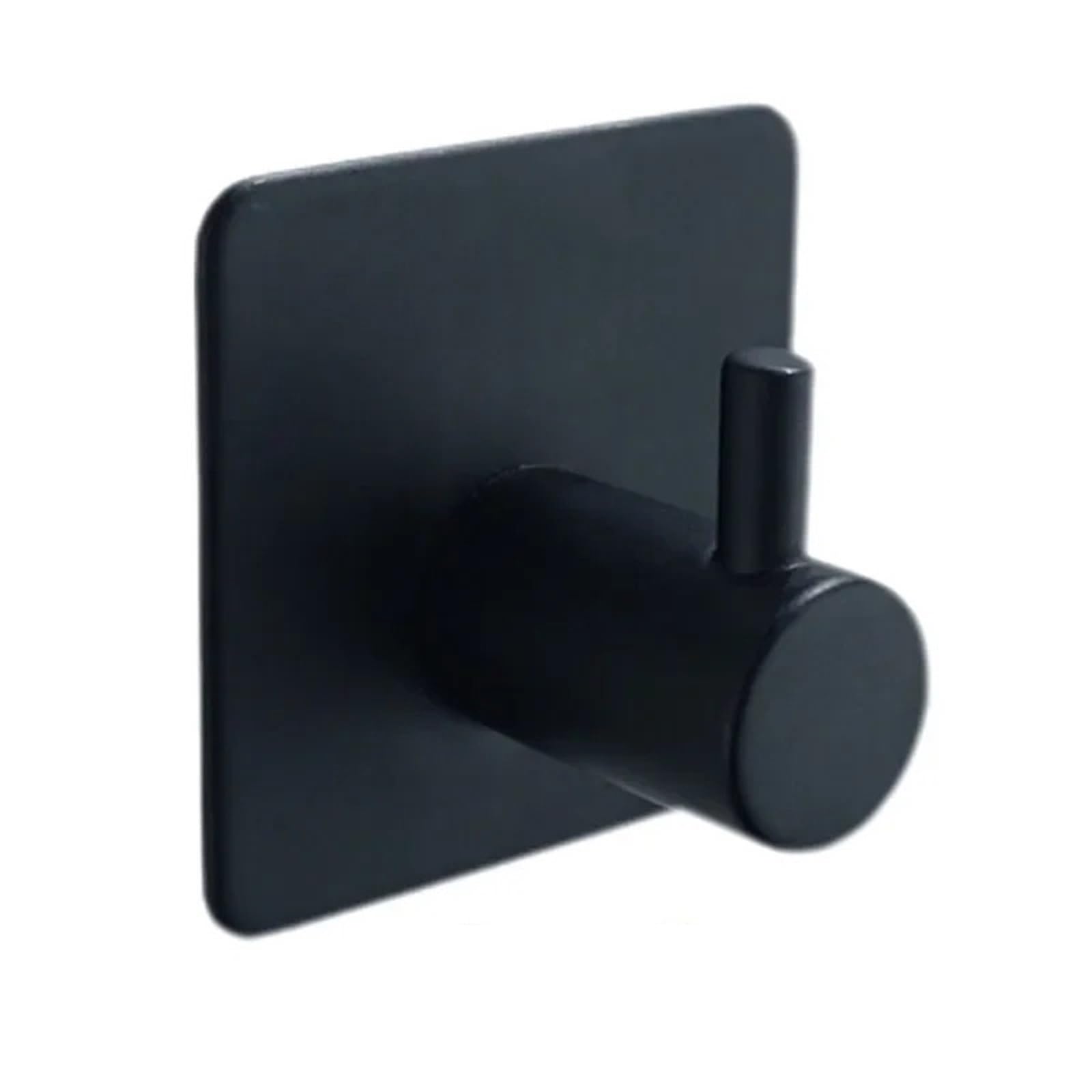 Saugen geknüpft, Selbstklebende Haken 20 Stück Edelstahl Silber Schwarz for Badezimmer Küche Wand(Black)