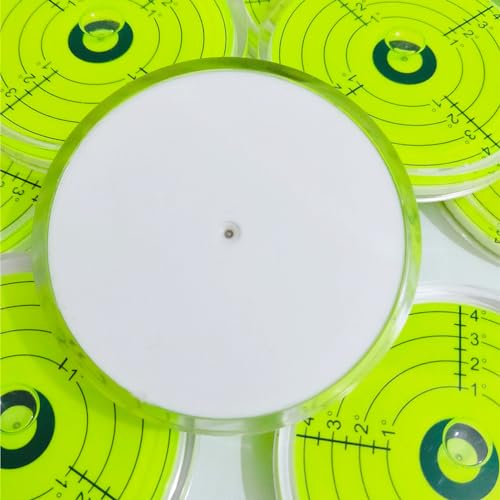 SIZIKJXGHWYI 80x12mm Large Bubble Spirit Level Degree Marked Surface Round Levels Circular Level Bubble Measuring Tools