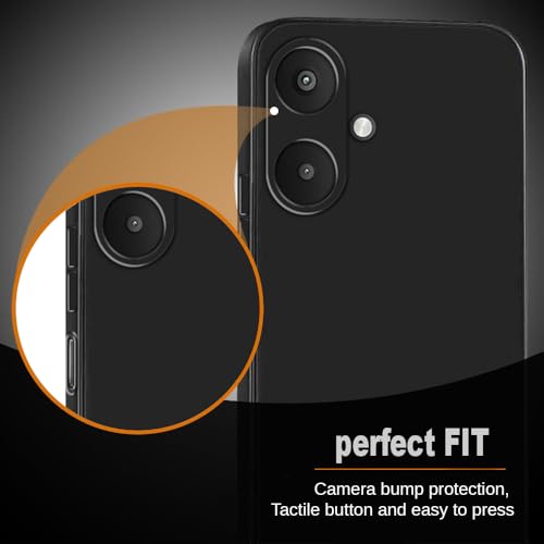 Image of Back Cover for Mi Redmi 13C 5G / Poco M6 5G | Full Camera Protection | Premium Liquid Silicon Case | Flexible Bumper Case for Mi Redmi 13C 5G / Poco M6 5G (Black)