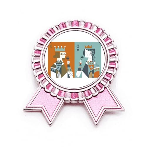 Badge broche carte à jouer look vintage soirée poker et tournois
