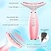 TLINNA Face Massager -7 Color Red-Light-Therapy for Face and Neck for Wrinkles, Double Chin, Vibrating Facial Massager with Thermals (Pink)