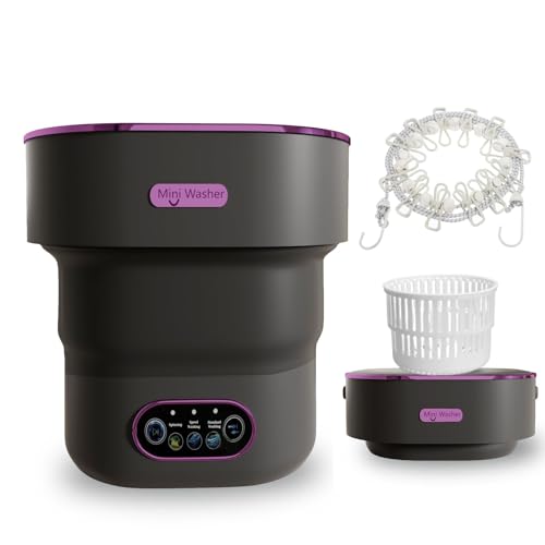 Consejos para Comprar Lavasecadoras Fdit al mejor precio. 41 Mini Lavadora Portatil, Lavadora y Secadora con Centrifugadora de Ropa, 3 Modos Capacidad 13L, Incluye Cuerda para Colgar Ropa, para Hogar, Apartamento, Hotel y Viaje - Negro