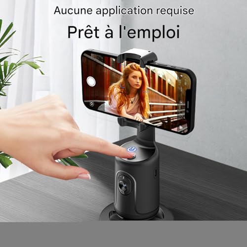 Trépied à automatique du visage support smartphone rotation 360