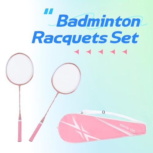 Image of Badminton Racquets Set Lightweight Badminton Rackets Kit Professional Separate Badminton Rackets for Beginners Student Training