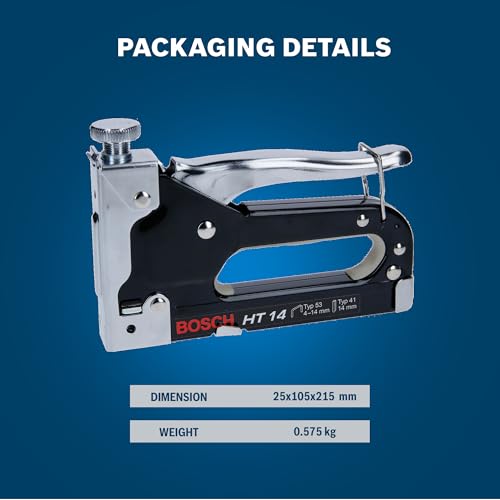 Bosch Professional Accessories 603038001 El Zımbası Ht 14 (Ahşap, Zımba Tipi 41), Siyah, 1 Adet