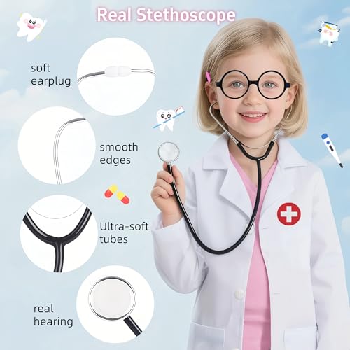 Disfraz de Doctor para Niños 9 piezas con Bolsa miniatura 4