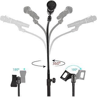 LIUGAST – Support de microphone portable avec support de téléphone, trépied à col de cygne réglable de 0,9 à 1,8 m, 2… - Les Beatles, Paul McCartney, John Lennon, RIngo Starr, George Harrison LIUGAST – Support de microphone portable avec support de téléphone, trépied à col de cygne réglable de 0,9 à 1,8 m, 2… – Image 3