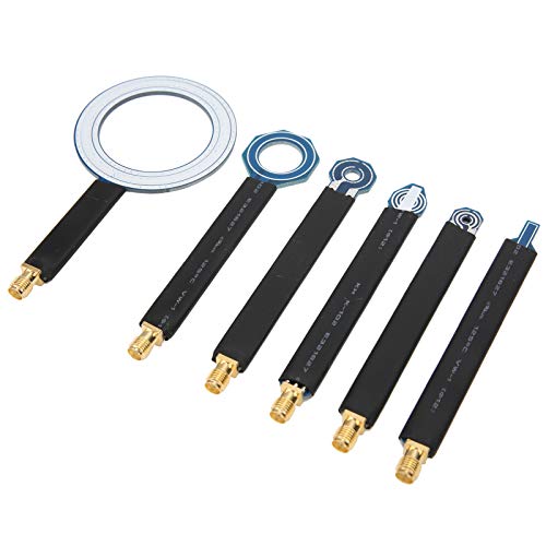 Image of 6Pcs PCB Near‑Field Magnetic Field Probe, EMC EMI Near Field Probes Set with Storage Box, SMA Female Conduction Radiation Antenna for Locate and Identify Potential Sources of